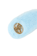 KIDS FUR HAIR PIN 2PACK IN SKY BLUE