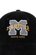 M LOGO CODUROY COVERED CAP IN BLACK