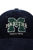 M LOGO CODUROY COVERED CAP IN NAVY