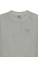 W GARMENT DYED CROP SWEATSHIRT IN ECRU
