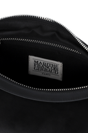 CLASSIC LOGO HALF MOON 2-WAY CROSS BAG IN BLACK