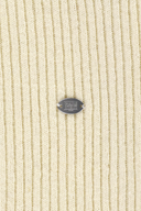 W CABLE POINT HALF ZIP-UP KNIT IN IVORY