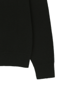 PREMIUM SMALL CLASSIC LOGO WOOL TURTLE NECK KNIT IN BLACK