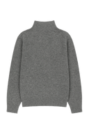 PREMIUM SMALL CLASSIC LOGO WOOL TURTLE NECK KNIT IN GRAY