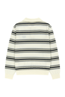SMALL CLASSIC LOGO MULTI STRIPE POLO KNIT 象牙白
