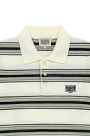 SMALL CLASSIC LOGO MULTI STRIPE POLO KNIT 象牙白
