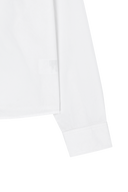 W MICRO CLASSIC LOGO COTTON SHIRT IN IVORY