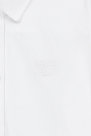 W MICRO CLASSIC LOGO COTTON SHIRT IN IVORY