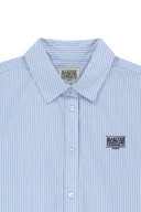 W MICRO CLASSIC LOGO 棉質條紋襯衫