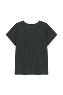 AEROCOOL CLASSIC LOGO RINGER TEE IN CHARCOAL GREY