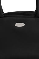 CLASSIC LOGO SATIN MINI TOTE BAG IN BLACK