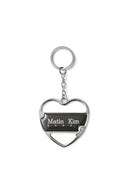 SEOUL LOGO HEART METAL KEYRING IN BLACK