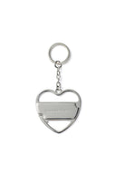 SEOUL LOGO HEART METAL KEYRING IN BLACK