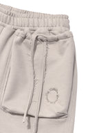 VOLUME POCKET SWEATPANTS IN BEIGE