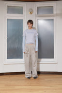 VOLUME POCKET SWEATPANTS IN BEIGE