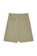 BERMUDA WRAP SKIRT PANTS IN BEIGE