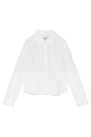 BACK BUTTON POINT SHIRT IN WHITE
