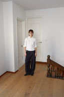 BACK BUTTON POINT SHIRT IN WHITE