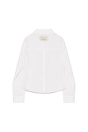 BACK BUTTON POINT SHIRT IN WHITE