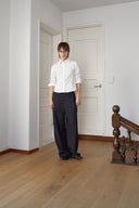 BACK BUTTON POINT SHIRT IN WHITE