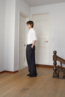 BACK BUTTON POINT SHIRT IN WHITE