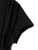 TIED DETAIL STRING TOP IN BLACK
