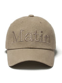 MATIN LOGO WASHED BALL CAP IN BEIGE