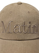 MATIN LOGO WASHED BALL CAP IN BEIGE