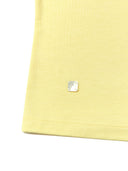 UNBALANCE TIED SHIRRING TOP IN LIGHT YELLOW