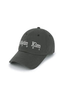 SEOUL LOGO POINT BIG BALL CAP IN CHARCOAL GREY