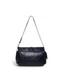 DUAL POCKET MESSENGER BAG IN BLACK