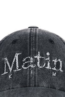 復古裂紋標誌棒球帽 (VINTAGE CRACK LOGO BALL CAP) 黑色