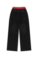 中性撞色平紋針織長褲 (UNI CONTRAST JERSY PANTS) 黑色