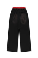中性撞色平紋針織長褲 (UNI CONTRAST JERSY PANTS) 黑色