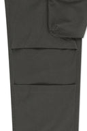 VOLUME TUCK CARGO PANTS IN CHARCOAL GREY