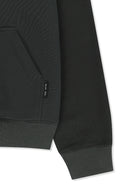 COLOR BLOCK LOGO HOODY TOP IN BLACK