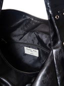 PADDED EYELET BIG BAG IN BLACK