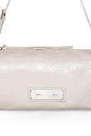 SIDE POCKET DUFFLE BAG IN BLACK IN IVORY