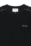 BOUCLE TEXTURE KNIT PULLOVER IN BLACK