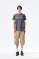 CAMOUFLAGE CARGO BERMUDA PANTS FOR MEN IN CAMEL image 7
