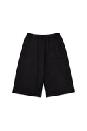 BACK POCKET GLITTER BERMUDA SWEATPANTS FOR WOMEN IN BLACK image 14