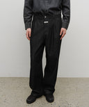 M WIDE RAW DENIM PANTS IN BLACK image 13