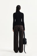 HANDCRAFT SLIM FIT CARDIGAN IN BLACK image 7