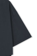 TIE DETAIL DRAPED LOGO TOP IN CHARCOAL GREY image 15