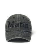 MATIN LOGO WASHED BALL CAP IN BLACK image 6
