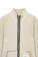 HANDCRAFT SLIM FIT CARDIGAN IN LIGHT BEIGE image 3