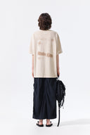 PIGMENT GRAFFITI LOGO TOP IN BEIGE image 7