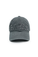 ROUGH CUT APPLIQUE BALL CAP IN GRAY image 1