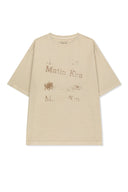 PIGMENT GRAFFITI LOGO TOP IN BEIGE image 1