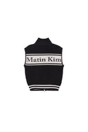 SPELL POINT STRIPE KNIT VEST IN BLACK image 5